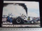 sticker brutus snijmais traktor pulling trekker-trek, Verzamelen, Verzenden, Zo goed als nieuw, Sport