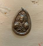 Vintage kettinghanger heks sjamaan boho hanger verzilverd, Sieraden, Tassen en Uiterlijk, Overige materialen, Overige voorstellingen