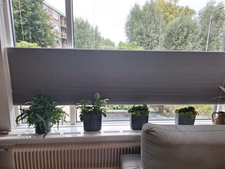 Plissegordijn top down bottom up, Huis en Inrichting, Stoffering | Gordijnen en Lamellen, Nieuw, 150 tot 200 cm, Wit, Grijs, Ophalen