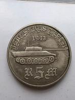 5 reichsmark 1943 A.Hitler.munt Nazi Duitsland, Ophalen of Verzenden, Duitsland