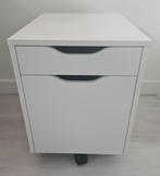 IKEA ALEX ladeblok op wielen wit, Ophalen, Overige materialen, Minder dan 50 cm, 1 of 2 laden