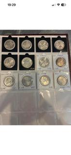 883 gram puur zilver onder de spot prijs mooie munten, Ophalen of Verzenden, Overige landen, Zilver