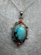 Zilveren kettinghanger met larimar, Ophalen, Info@zilverenedelstenen.com, 5646JA, Met edelsteen