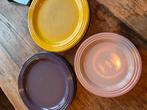 Borden Le creuset, Huis en Inrichting, Keuken | Servies, Ophalen, Gebruikt, Overige stijlen, Bord(en)