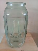 Glazen vaas / pot - 37cm hoog tiki Paaseiland, Overige kleuren, Ophalen of Verzenden, Minder dan 50 cm, Glas