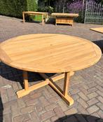 Nieuwe Teak Ronde Tafel - 150cm, Tuin en Terras, Tuintafels, Ophalen of Verzenden, Nieuw, Rond, Teakhout