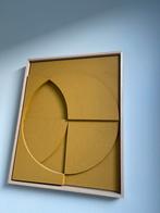 Hk living schilderij Framed relief art panel ochre, Ophalen of Verzenden