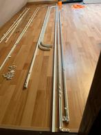 Diverse gordijnrails zie tekening voor de maten ook los., Ophalen, 200 cm of meer, Wit, Zo goed als nieuw