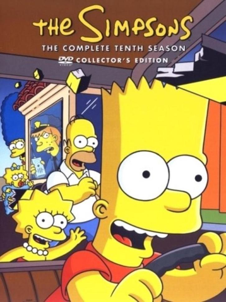 DVD box: The Simpsons: Seizoen 10 (3 DVD's), Cd's en Dvd's, Dvd's | Tv en Series, Zo goed als nieuw, Komedie, Boxset, Vanaf 6 jaar