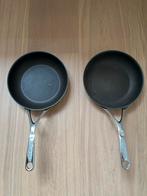 Demeyere Koekenpannen 21cm - Set, Huis en Inrichting, Keuken | Potten en Pannen, Ophalen, Gebruikt, Inductieplaat, Rvs