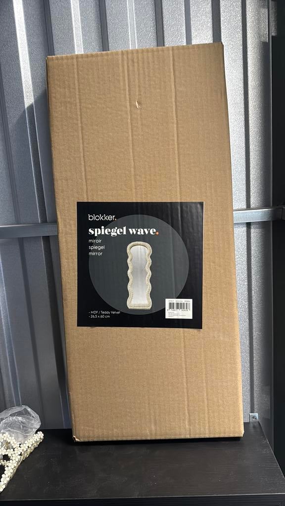 Kleine teddy spiegel, Huis en Inrichting, Woonaccessoires | Spiegels, Ophalen, Minder dan 50 cm, Zo goed als nieuw, Minder dan 100 cm