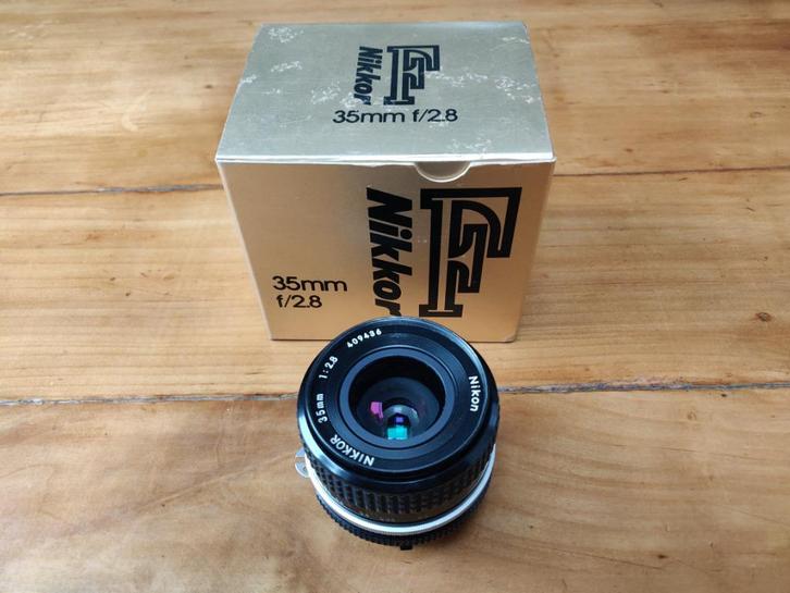 Nikon AI Nikkor 35mm f/2.8, Audio, Tv en Foto, Fotografie | Lenzen en Objectieven, Gebruikt, Groothoeklens, Ophalen of Verzenden