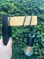 Industriële hanglamp met gloeilamp, Ophalen of Verzenden, Zo goed als nieuw, Metaal, Industrieel