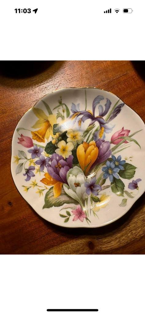 Vintage: Alt Regensburg Fine Bone China kopje + schotel, Antiek en Kunst, Antiek | Servies los, Ophalen of Verzenden