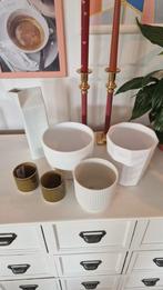 Diverse potten, Elho pot, vaas melkkan, wit, Huis en Inrichting, Woonaccessoires | Schalen en Manden, Ophalen, Gebruikt