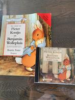 Pieter Konijn en Benjamin Wollepluis - Boek en CD, Ophalen of Verzenden, Gebruikt, Verhaal of Sprookje, Tot 2 jaar