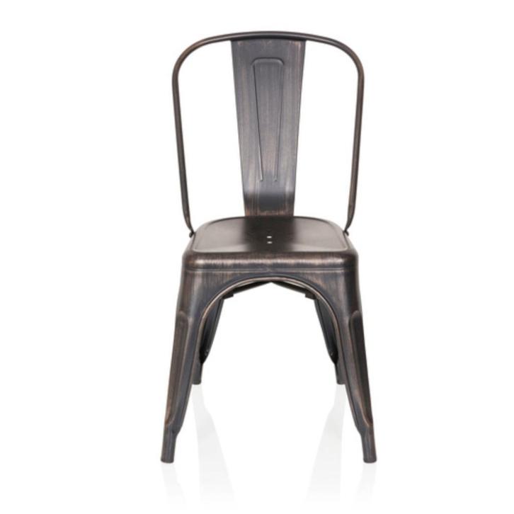 GIANI SALVO Metalen eetkamerstoel, Huis en Inrichting, Stoelen, Nieuw, Twee, Metaal, Zwart, Ophalen of Verzenden