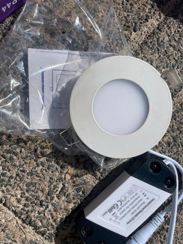4x Dimbaar LED Plafondspot 3W, Huis en Inrichting, Lampen | Plafondlampen, Nieuw, Kunststof, Ophalen of Verzenden