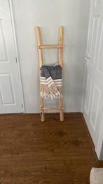 Zware houten decoratie  ladder/ trap voor kleding of plaids, Ophalen of Verzenden, Zo goed als nieuw