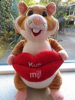 Hamster van Albert Heijn Valentijn met rode mond KUS MIJ, Kinderen en Baby's, Speelgoed | Knuffels en Pluche, Ophalen of Verzenden