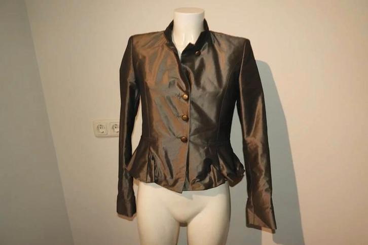 Pauw Amsterdam jasje uitlopend onderkant sier knopen 1/S, Kleding | Dames, Jasjes, Kostuums en Pakken, Zo goed als nieuw, Jasje