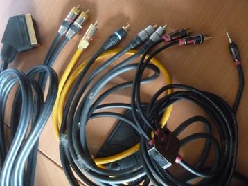 Hoogwaardige Audio Kabels (Totaal 9 stuks) beschikbaar voor biedingen