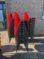 30x ‘Modus’ stoel, Osvaldo Borsani, Tecno ‘80, Ophalen of Verzenden, Zo goed als nieuw, Vintage retro buisframe design rotan webbing papercord