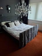 Tweepersoonsbed met nieuwe matrassen, Ophalen, Tweepersoons, Zo goed als nieuw, Metaal
