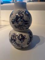 Wit Blauwe Vaas, Ophalen of Verzenden, Steen, Minder dan 50 cm