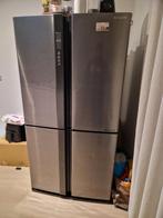 Sharp Amerikaanse koel-vriescombi, Witgoed en Apparatuur, Koelkasten en IJskasten, 200 liter of meer, 60 cm of meer, Zo goed als nieuw