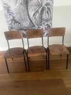 Dutchbone scuola stoelen (3x), Ophalen, Gebruikt, Drie, Zwart