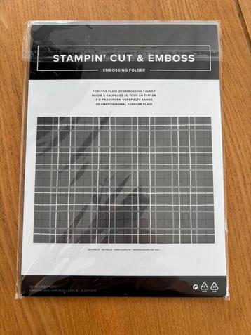 Stampin Up Forever Plaid embossing folder beschikbaar voor biedingen