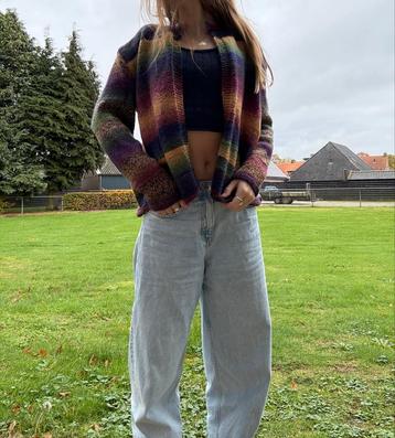 Vintage Gebreide Vest - S/M - Mooie Kleuren! beschikbaar voor biedingen