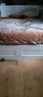 Ikea brimnes bed 160x200 met matras. En achterboord, Ophalen, Overige typen, Tweepersoons, Zo goed als nieuw