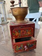 Vintage Handbeschilderde Koffiemolen echt antiek, Ophalen of Verzenden