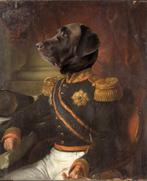 Schilderij van uw huisdier als vorstelijke adel figuren, Antiek en Kunst, Ophalen