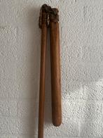 Antieke Dorsvlegel - Houten Landbouwwerktuig Decoratie, Antiek en Kunst, Ophalen