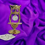 Uil 24-karaats verguld goud en versierd met Bohemia-kristall, Pjmink@casema.nl, Nieuw, Ophalen of Verzenden, Mvm detalhandel