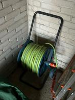 Lange Tuinslang met Haspel, Ophalen of Verzenden, Gebruikt, Tuinslanghaspel