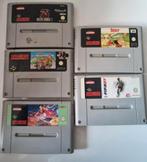 5 snes games, Spelcomputers en Games, Games | Nintendo Super NES, Zo goed als nieuw, Verzenden