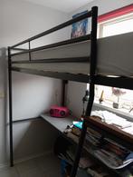 Hoogslaper met bureau, trap, lattenbodem en matras, Ophalen, Gebruikt, Eenpersoons, 160 tot 180 cm