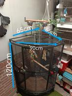 Groot papegaai kooien, Dieren en Toebehoren, Ophalen, Gebruikt, Metaal, Vogelkooi