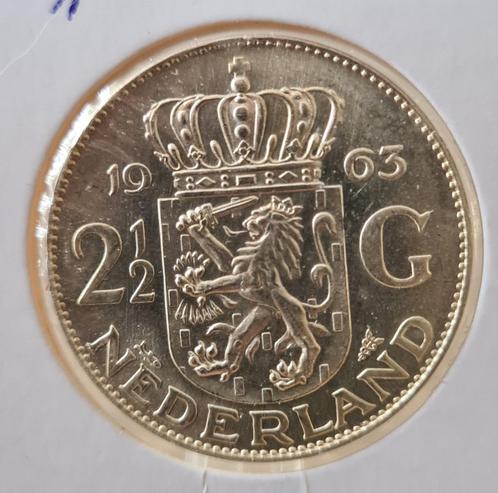 Nederland 4 x rijksdaalder 1960-1963 Juliana zilver, Postzegels en Munten, Munten | Nederland, Losse munt, 2½ gulden, Koningin Juliana