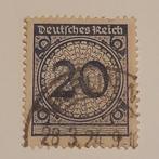 1923 20 Pfennig Duitse Rijk postzegel., Postzegels en Munten, Ophalen of Verzenden, Duitse Keizerrijk, Gestempeld