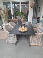 Hardstenen tuintafel 90x180, Huis en Inrichting, Tafels | Eettafels, Ophalen, Overige materialen, Gebruikt, 50 tot 100 cm