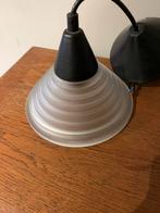 WLP Hanglamp met geribbeld dik glas, Huis en Inrichting, Lampen | Hanglampen, Ophalen of Verzenden, Zo goed als nieuw, Glas, Minder dan 50 cm