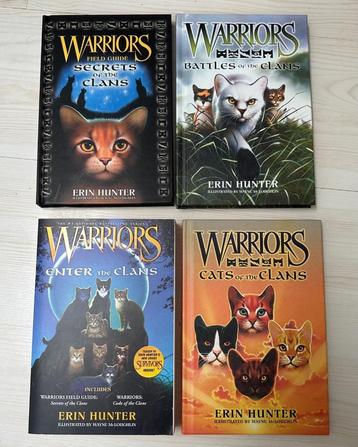 4 nieuwe Warriors boeken in het Engels Erin Hunter hardcover beschikbaar voor biedingen