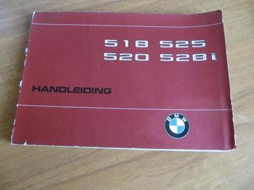 Instructieboek BMW 5-serie E12 1978 BMW 518 520 5252 528i beschikbaar voor biedingen