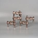 Set van 5 modulaire metalen kandelaars. Quist Nagel. STOFF, Ophalen of Verzenden, Overige materialen