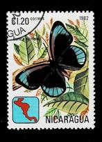 postzegel 1181 Nicaragua vlinders Eunica Alcmera, Ophalen of Verzenden, Midden-Amerika, Gestempeld
